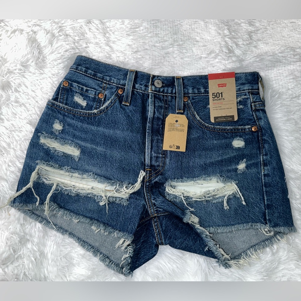 Levi’s 501 Distressed Shorts